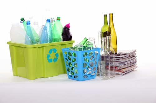 Packed rubbish clearance load prepared for responsible disposal in London