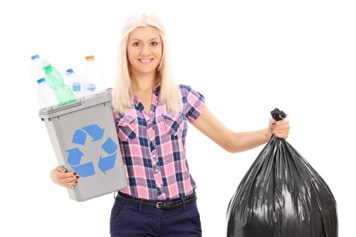 Waste collection booking and quotation process illustration