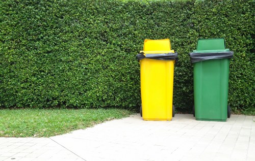 Garden clearance work in a London residential outdoor space