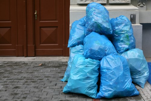 Residential junk removal for a London flat with stairs and tight spaces